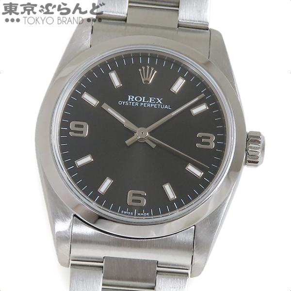 ROLEX　ロレックス　 オイスターパーペチュアル　 自動巻き 　ロレックス 　オイスターパーペチュアル　SS  自動巻き　 ブラック文字盤　 77080 K番 　ブラック文字盤 　77080　 K番 ROLEX（ロレックス） オイスターパーペチュアル 77080 Z番 ブラック SS