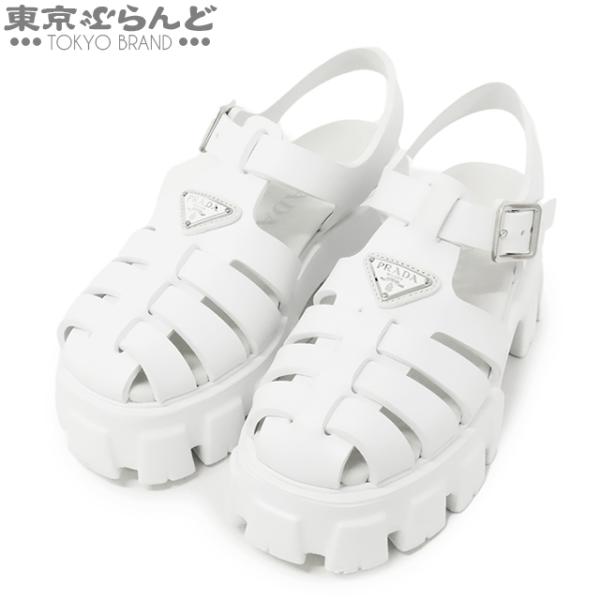 PRADA（プラダ） モノリス ラバー サンダル ホワイト 白 グルカ