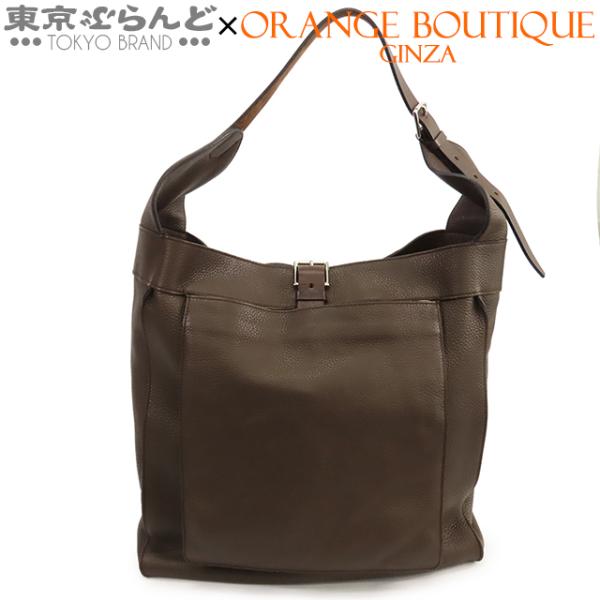 購入者様決定❗重宝❗希少HERMESマルワリトワルショルダーバッグ HERMES（エルメス） マルワリ GM □M刻印 茶 ショコラ シルバー金具