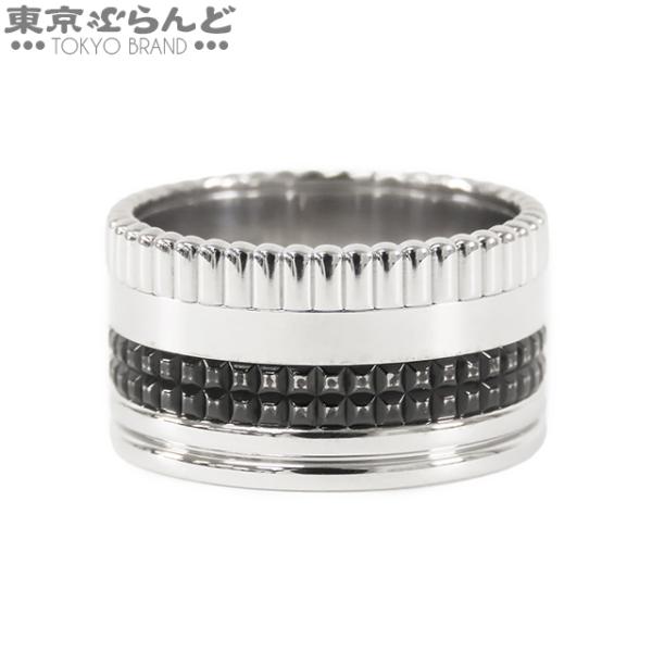 BOUCHERON（ブシュロン） キャトル ブラック リング ラージ ホワイト 