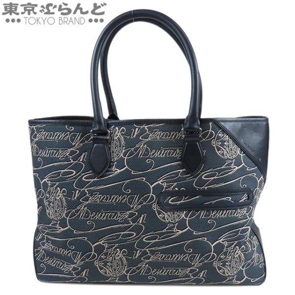ベルルッティ Berluti トゥジュール ネイビーxブルー レザー