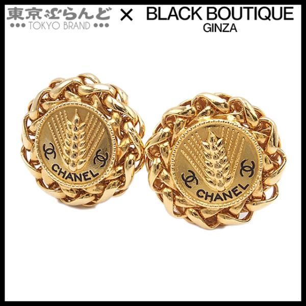 シャネル CHANEL イヤリング ココマーク 93A 稲穂モチーフ ゴールド CHANEL（シャネル） ココマーク 麦穂モチーフ イヤリング 25 ゴールド