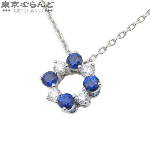 MIKIMOTO（ミキモト） サファイア ダイヤ ネックレス ホワイトゴールド