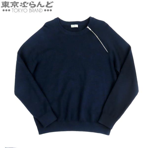 ディオール Dior 長袖ニット 863M631ZT904 ネイビー ウール クルー