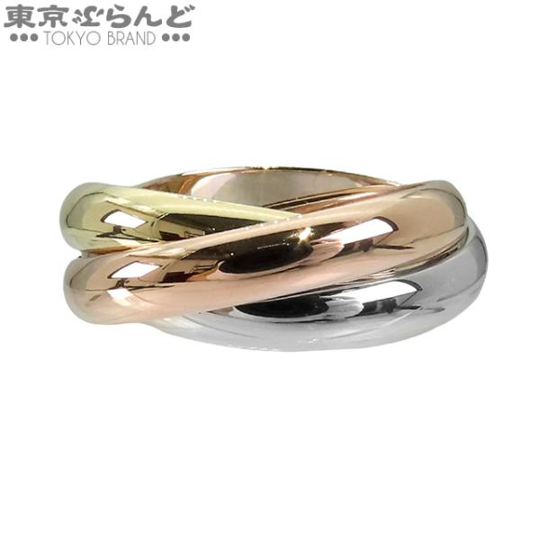 新品同様❗️カルティエ K18YG WGPG トリニティウェディングリング57号 新品同様❗️カルティエ K18YG WGPG トリニティウェディングリング57号