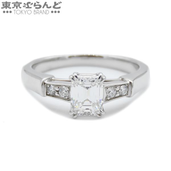 ハリーウィンストン HARRY WINSTON エメラルドカット トリスト リング 