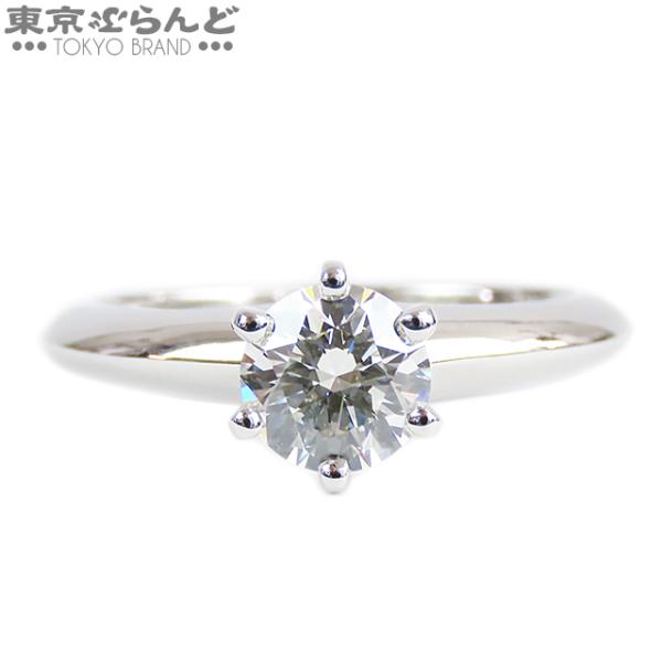 ティファニー　指輪　6.5号　　プラチナ　ダイヤ TIFFANY&Co.（ティファニー） リング 指輪 ソリテールリング 6.5号相当