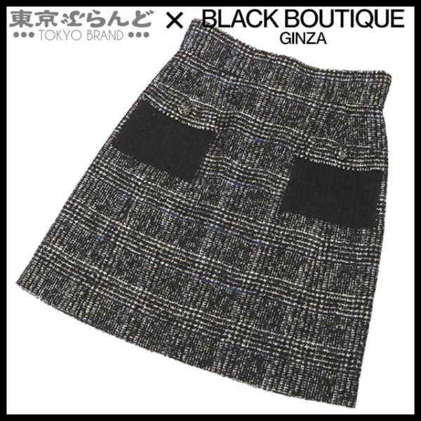 CHANEL シャネル ココボタン ひざ丈 スカート P31958W04009 ブラック