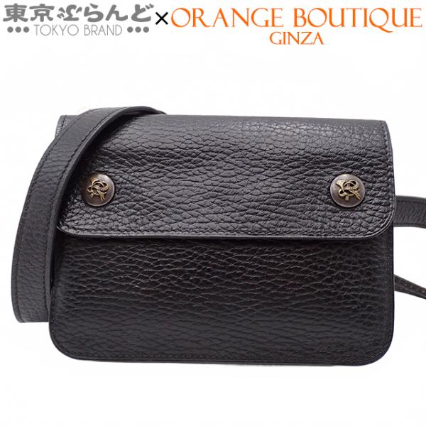 HERMES（エルメス） ポシェットグリーン ○R刻印 ブラック アルデンヌ