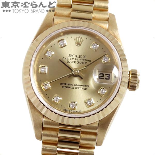 ロレックス 69178 856～ ■ ジャパンブレス ブレス日本製 デイトジャスト K18YG イエローゴールド レディース 時計 自動巻 ROLEX□７L● ロレックス 69178 856〜 □ ジャパンブレス ブレス日本製