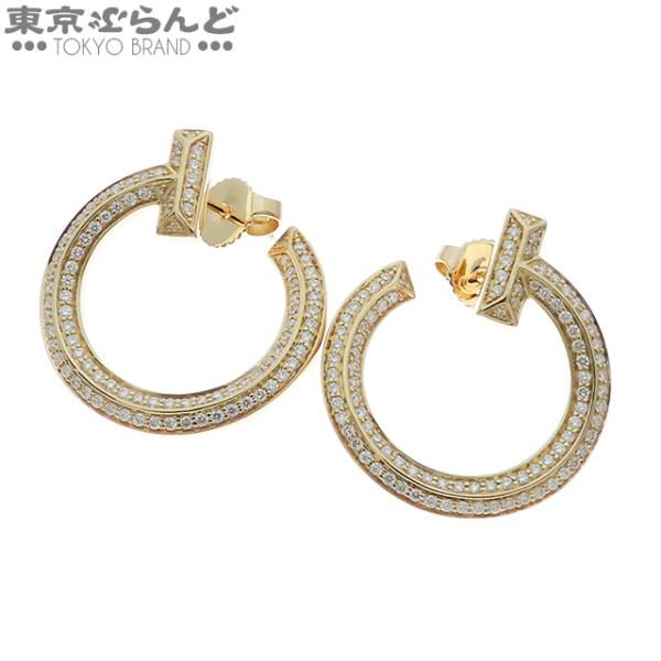 TIFFANY&Co.（ティファニー） ピアス Tワンオープンフープピアス K18YG