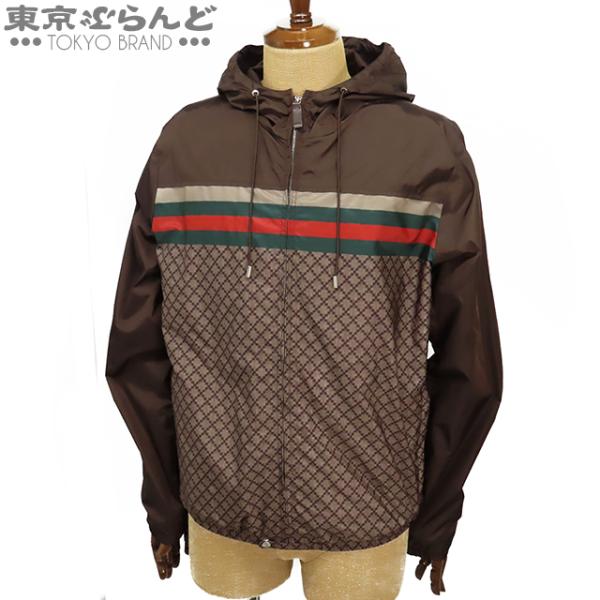 GUCCI（グッチ） ナイロンジャケット 263432 ブラウン ナイロン ウェブ