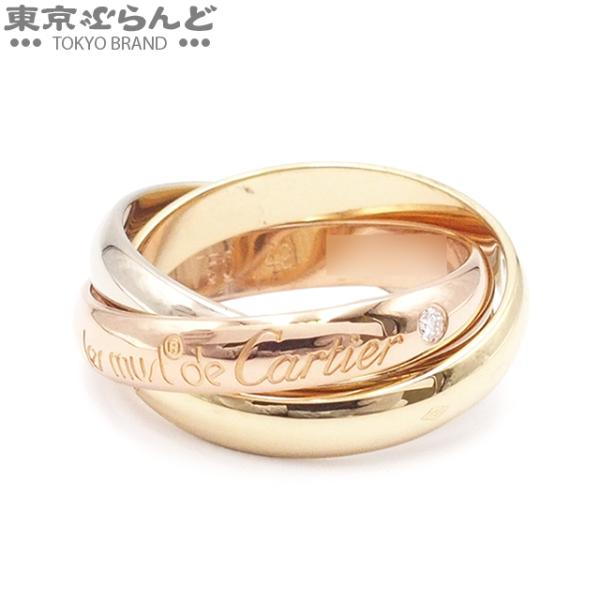 ミ*ー様 cartier カルティエ レディース トリニティリング Cartier（カルティエ） トリニティ リング クラシック 3Pダイヤ スリー