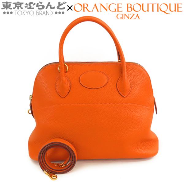 エルメス HERMES ボリード31 □R刻印 オレンジ SV金具 トリヨン レディース ショルダーバッグ エルメス HERMES ボリード31 □R刻印 オレンジ SV金具 トリヨン