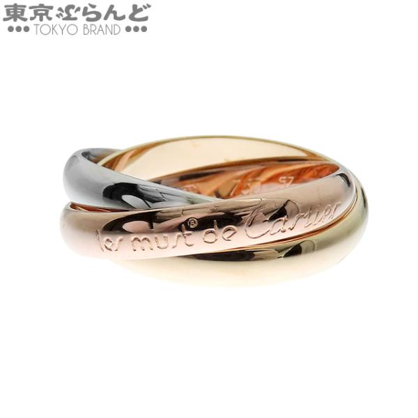 カルティエ　Cartier トリニティ　3カラーリング　k18 Cartier（カルティエ） リング トリニティ 指輪 スリーカラー 3連 K18