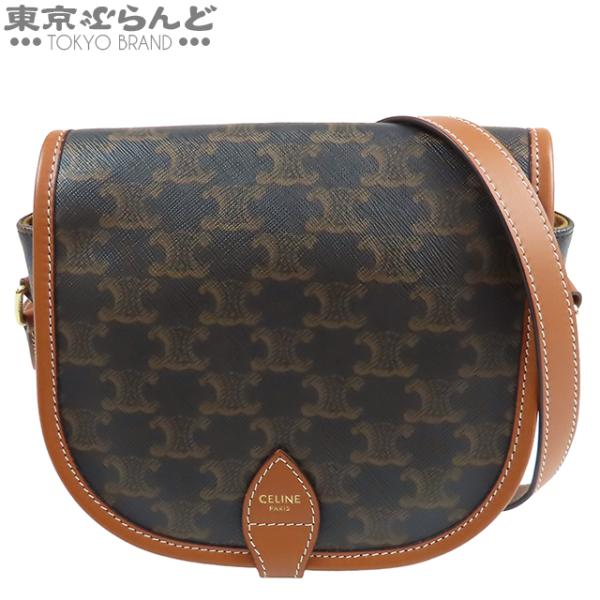 CELINE（セリーヌ） フォルコ バッグ 191502BZJ ブラウン カーフ
