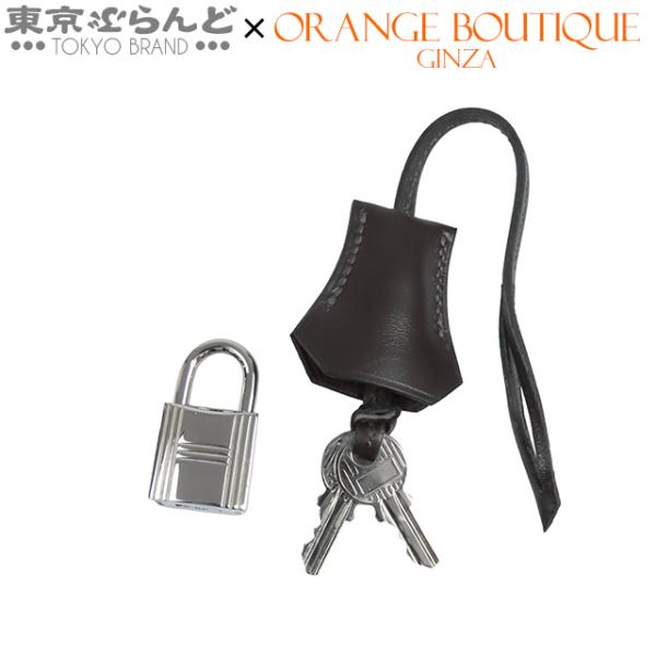 HERMES エルメス クロシェット カデナ キー セット ダークブラウンx 