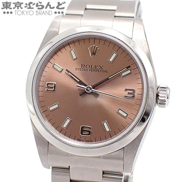 ロレックス  オイスターパーペチュアル 77080 自動巻き ステ ROLEX（ロレックス） オイスターパーペチュアル 77080 Z番 ブラック SS