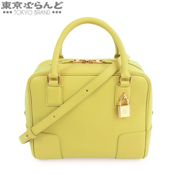 ロエベ アマソナ19 A039N10X10 カーフレザー サンド アナグラム ショルダーバッグ ハンドバッグ スクエアバッグ ベージュ 中古 送料無料 LOEWE（ロエベ） アマソナ19 A039N10X10 カーフレザー サンド