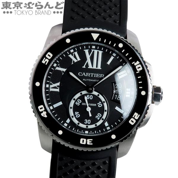 Cartier（カルティエ） カリブル W7100056 ブラック SS ラバー