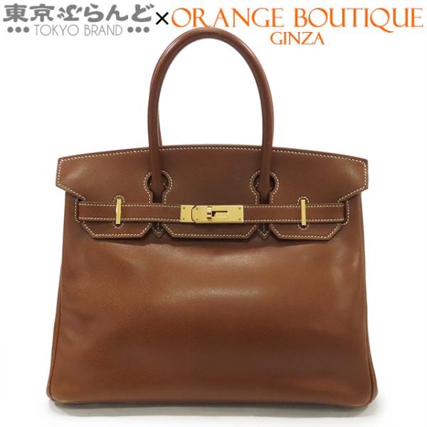 HERMES（エルメス） バーキン30 □F刻印 茶 ノアゼット ゴールド金具
