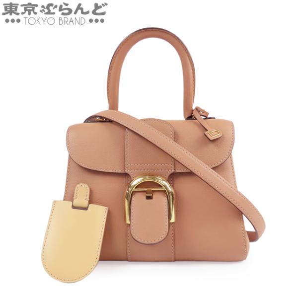 デルボー DELVAUX ブリヨン ミニ ピンクベージュ グレインカーフレザー