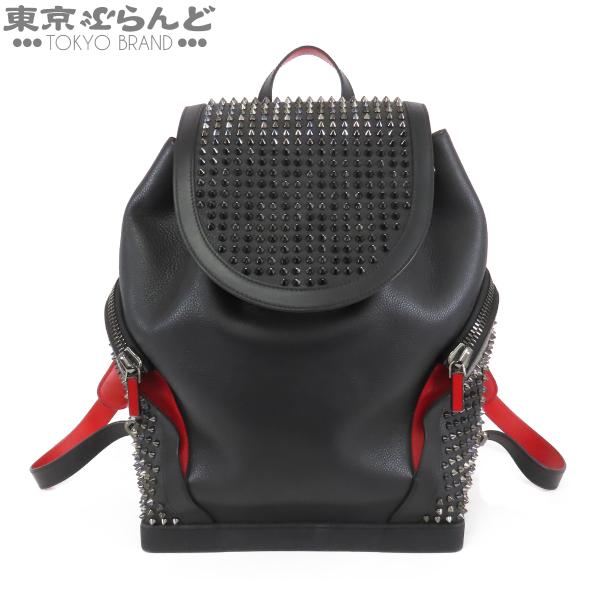 クリスチャンルブタン エクスプローラー ファンク  レザー スパイクスタッズ カモフラ ショルダーバッグ グリーン【中古】 Christian Louboutin（クリスチャンルブタン） エクスプローラー