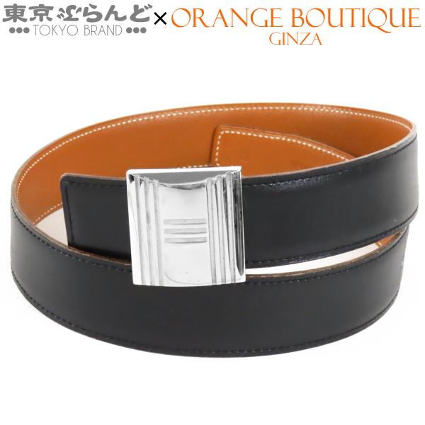 HERMES（エルメス） カデナ ベルト □B刻印 ゴールドxブラック