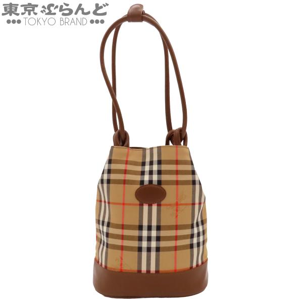 BURBERRY（バーバリー） ノバチェック 巾着式 ワンショルダーバッグ