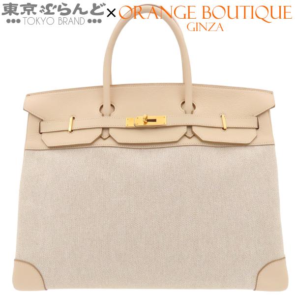 HERMES（エルメス） バーキン 40 □G刻印 ベージュロゼxナチュラル