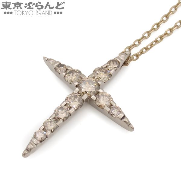 カシケイ KASHIKEY ネイキッド クロス BD0.70ct ネックレス ブラウン