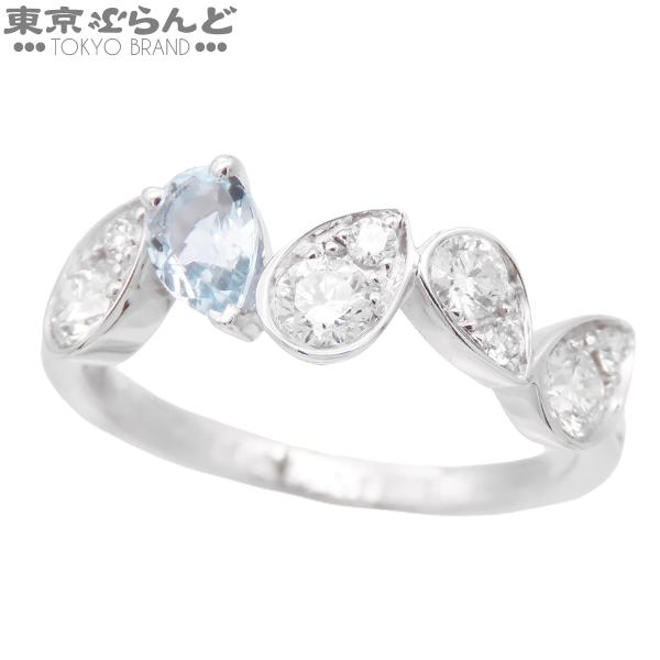 ショーメ ジョゼフィーヌ ロンド デグレット リング 084961-049 ホワイトゴールド K18WG アクアマリン ダイヤモンド 4PD 9号相当 49 指輪 仕上済 101878199