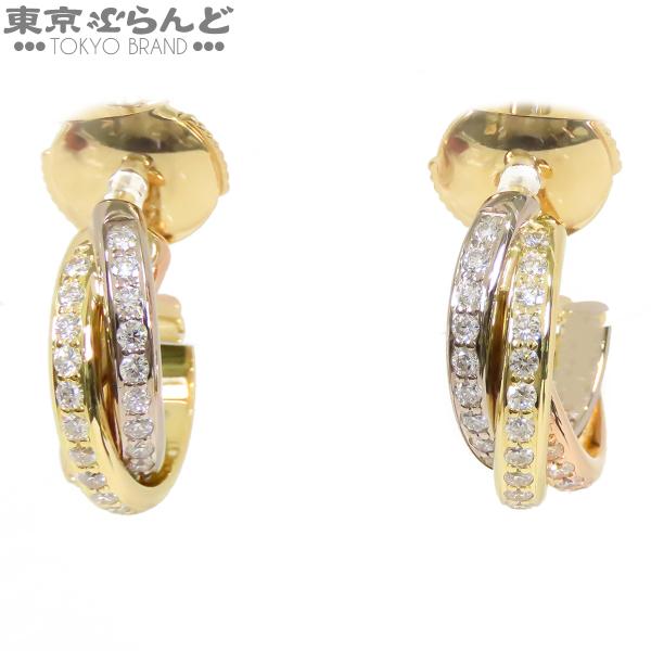 カルティエ❣️ トリニティピアス　ラージ　片耳 Cartier（カルティエ） トリニティ ダイヤモンド ピアス スリーカラー