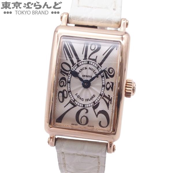フランクミュラー ロングアイランド プティ 金無垢 802QZ 5N シルバーx