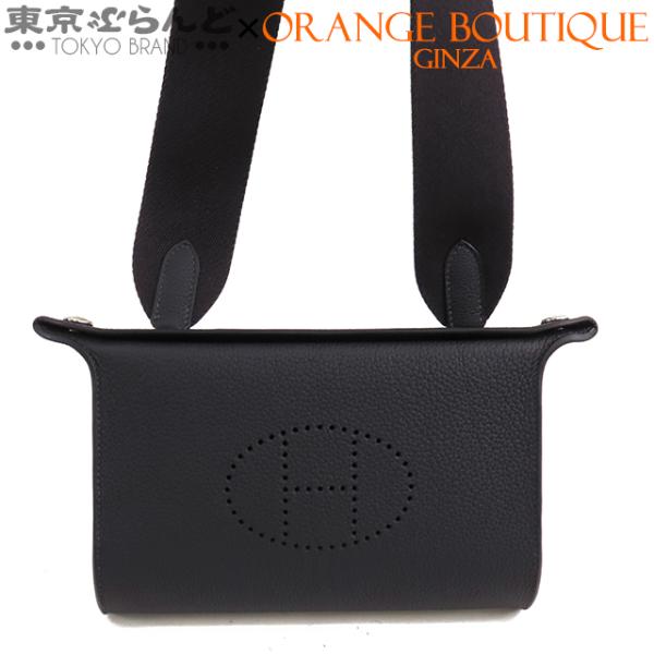 エルメス HERMES ヴィドポッシュ W刻 エトゥープ シルバー金具 トゴ レディース ショルダーバッグ HERMES - エルメス HERMES ヴィドポッシュ W刻 ブルージーン/シルバー