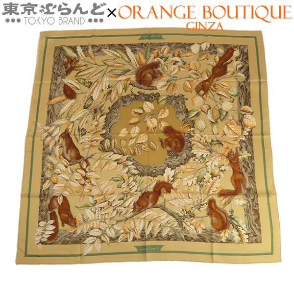HERMES（エルメス） カレ90 ベージュxマルチカラー シルク CASSE