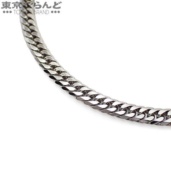 PT850刻印　ネックレス 総重量7.7g チェーン37cn 喜平 プラチナ Pt850 6面 ダブル 51cm 幅5.1mm 50.3g 造幣局検定刻印