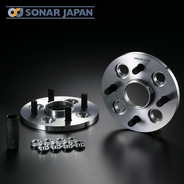 デジキャン ハブ付ワイドトレッドスペーサー 100-4H P1.5 54-54 ハブ付ワイドトレッドスペーサー 100-4H P1.5 10mm 54-54 A6061-T6