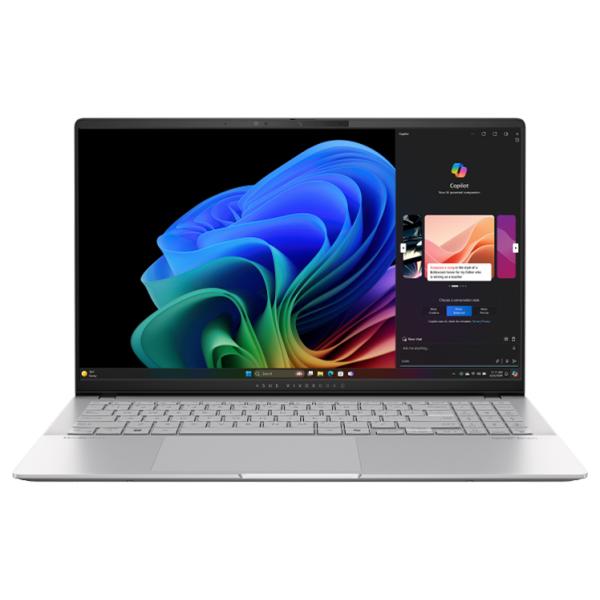 ■展示品  ASUS Vivobook S ノートパソコン S5507QA-PU165W[15.6型 | 3K | Snapdragon X Plus | 16GB | 512GB | Windows 11 Home | クールシルバー]