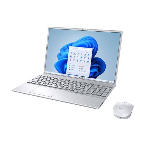 ■展示品 ノートPC LIFEBOOK AH FMVA53J3S [16型 /Ryzen 7 7735U /RAM:16GB /SSD:512GB /WUXGA /Windows 11 Home /MS Office H&B /ファインシルバー]