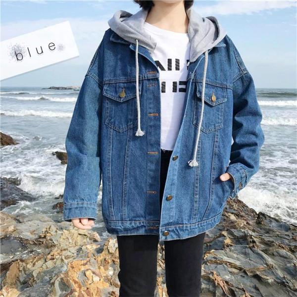 ＊新品＊フード付きデニムジャケット　大きいサイズ　レディース tokyoelegance_lia-24_1