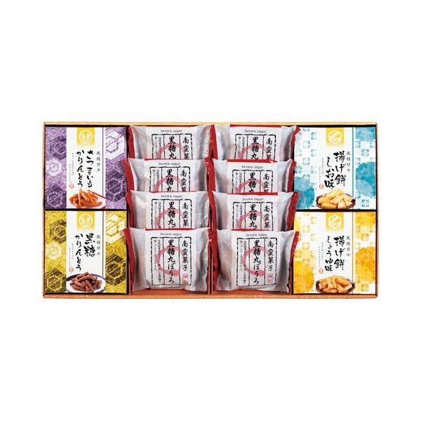 銘菓丸ぼうろに、粗く砕いた黒砂糖を練り込んだ黒糖丸ぼうろと国産玄米から作られた米油100%で揚げたかりんとう、国産のもち米を使用し、米油とごま油をブレンドした油で揚げサクッとした食感の揚げ餅の詰合せです。■黒糖丸ぼうろ×8・揚げ餅(しお味・...