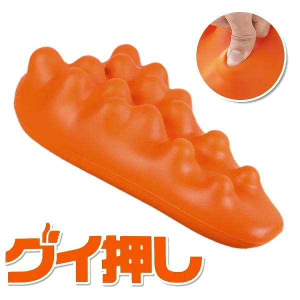 猫背で丸まった背中・・・・なんだかスッキリしない肩や肩甲骨。そんな悩みをグイ押しバックストレッチャーが一度に解決。独自の立体形状が、丸まった背中をグイッと伸ばして背中全体をストレッチ。さらに大小１６個のグイ押し突起が背中の両側をググっと押圧...