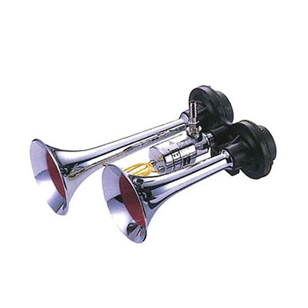 ■ミニヤンキーホーン■長さ 200mm■電圧 DC-12V■メーカー　JET■クロームメッキ仕上げ