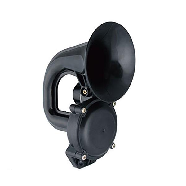 ■カタツムリホーン■製品特徴○ホルン（スーザフォン）によく似た形状のカタツムリホーン。○単管で独創的なフォルムの小型ボディはフリューゲルホルン調のクラシックな音色を奏でます■製品仕様■定格 24V/3A以下■音圧 115-120?■サイズ ...