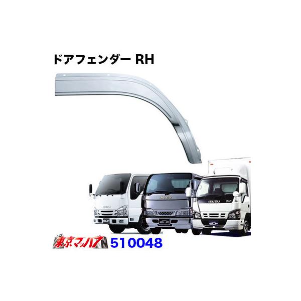 ジェットイノウエ トラック用品 メッキ フロントフェンダー RH 運転席