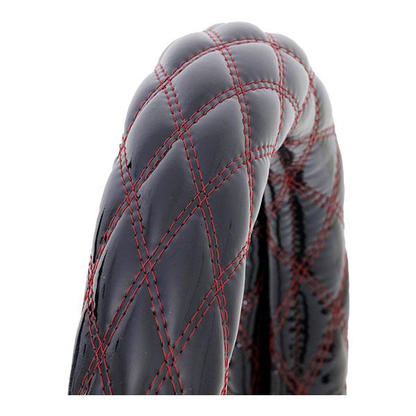トラックハンドルカバー 2hs JB ダブルステッチ ハンドルカバー ブラック/赤糸 2HS-2L トラック用品 極太 7727302