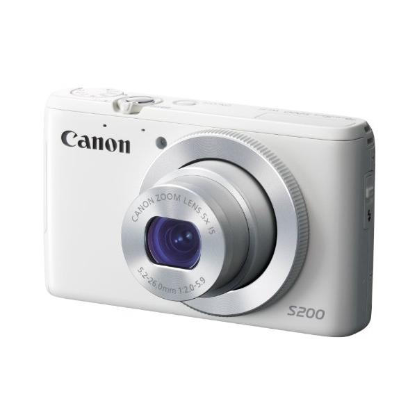 Canon デジタルカメラ PowerShot S200(ホワイト) F値2.0 広角24mm 光学5倍ズーム PSS200(WH)