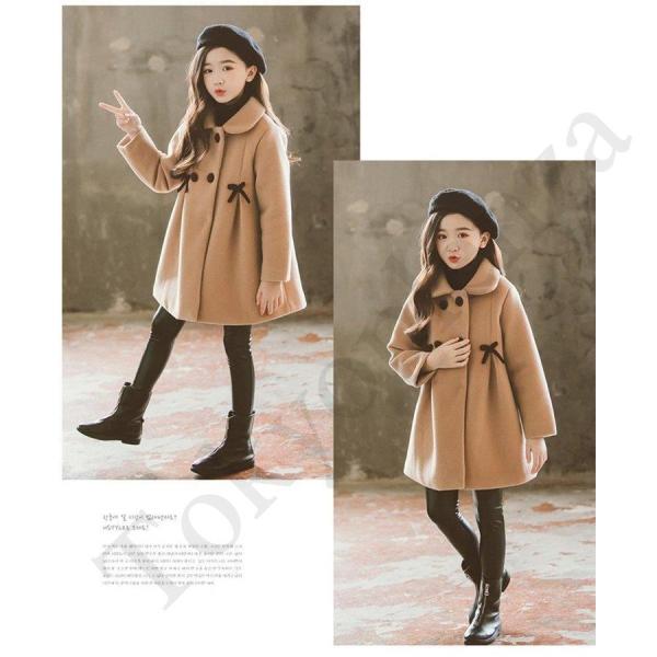 公式ファッション通販 2色 子供服 冬服 女の子 コート ロングコート 裏起毛 リボン コート女児 アウター 通学 厚手 安いファッション Ssl Daikyogo Or Jp