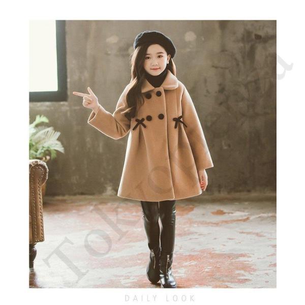 公式ファッション通販 2色 子供服 冬服 女の子 コート ロングコート 裏起毛 リボン コート女児 アウター 通学 厚手 安いファッション Ssl Daikyogo Or Jp